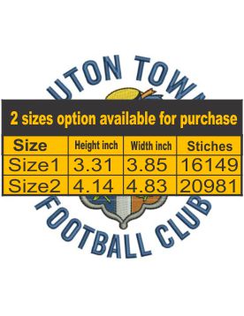 Luton Town FC Logo Embroidery Design | Luton Town Embroidery Patterns