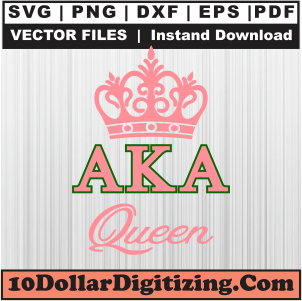 Alpha-Kappa-Alpha-Queen-Svg