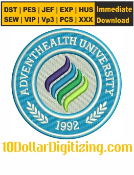 AdventHealth-University-Logo-Embroidery-Design