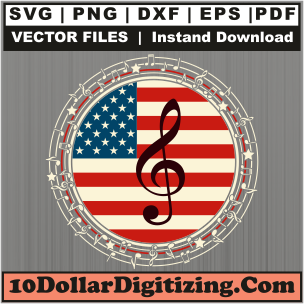 American-Flag-with-Music-Symbol-Svg-Png