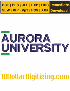 Aurora-University-Embroidery-Design