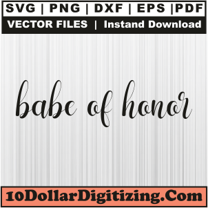 Babe-Of-Honor-Svg