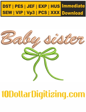 Baby-Sister-Logo-Embroidery-Design