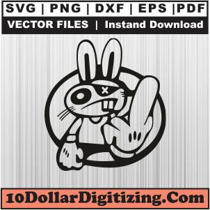 Bunny-Throwing-Up-Middle-Finger-Svg