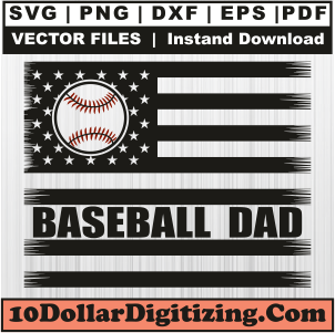 Baseball-Dad-US-Flag-Svg