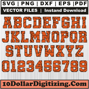 Basketball-Font-Svg