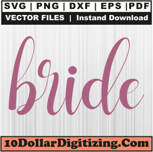 Bride-Text-Svg