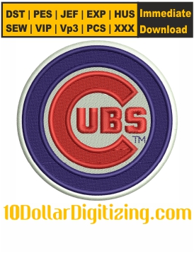 Chicago-Cubs-Logo-Embroidery-Design