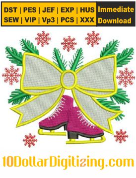 Christmas-Skate-Embroidery-Design