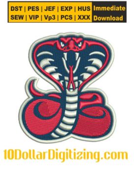 Cobra-Snake-Mascot-Embroidery-Design