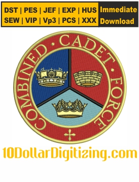 Combined-Cadet-Force-Embroidery-Design