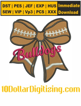 Bulldogs-Coquette-Bow-Embroidery-Design