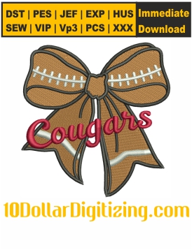 Cougars-Football-Coquette-Bow-Embroidery-Design