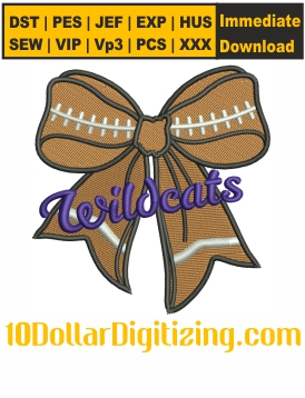 Wildcats-Coquette-Bow-Football-Embroidery-Design