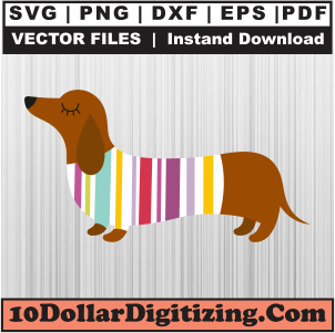 Fancy-Sausage-Dog-Svg