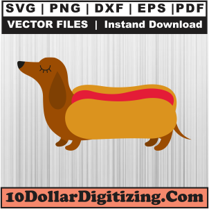 Colorful-Weiner-Dog-Svg