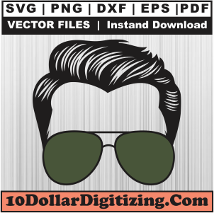 Dad-Hair-And-Glasses-Svg