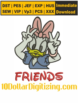 Daisy-Duck-Disney-Friends-Embroidery-Design