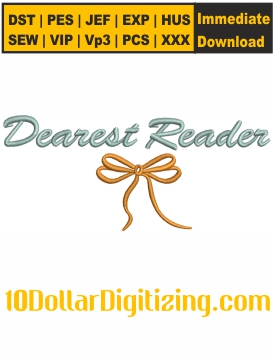 Dearest-Reader-Embroidery-Design