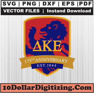 Delta-Kappa-Epsilon-175th-Anniversary-Svg