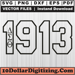 Delta-Sigma-Theta-1913-Black-Svg