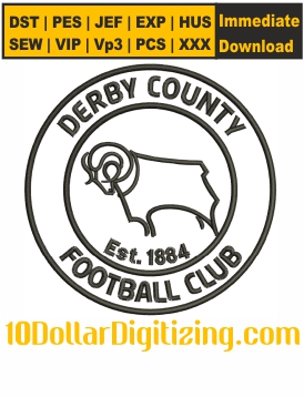 Derby-County-Football-Club-Embroidery-Design