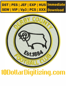 Derby-County-Logo-Embroidery-Design