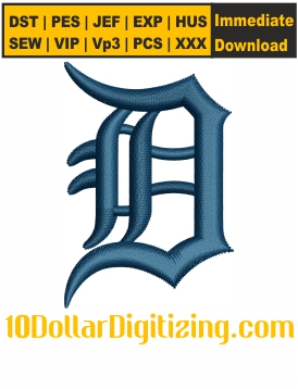 Detroit-Tigers-D-Logo-Embroidery-Design