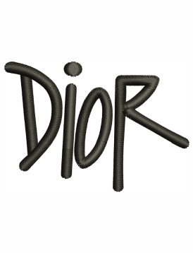 Christian Dior round logo machine embroidery files download