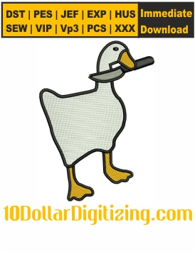 Duck-with-Knife-Embroidery-Design