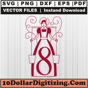 Eight-Maids-A-Milking-Svg