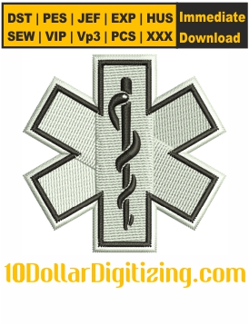 Ems-Star-of-Life-Embroidery-Design