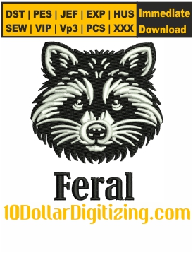 Feral-Raccoon-Face-Embroidery-Design