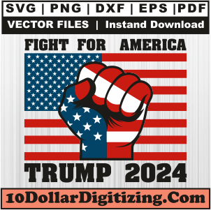 Fight-For-America-Trump-2024-Hand-Flag-Svg