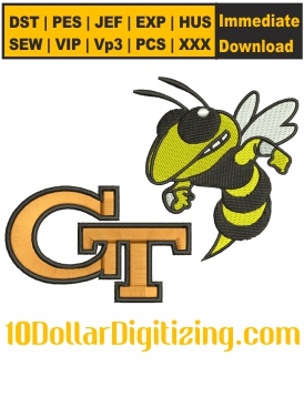 Georgia-Tech-Yellow-Jackets-Embroidery-Design