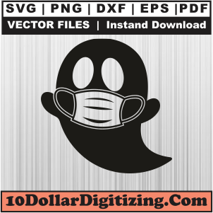 Halloween-Ghost-Wearing-Mask-SVG