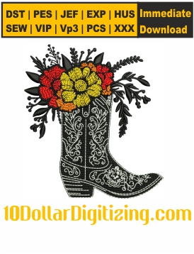 Girls-Boot-Embroidery-Design