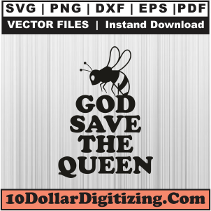 God-Save-The-Queen-Bee-Svg