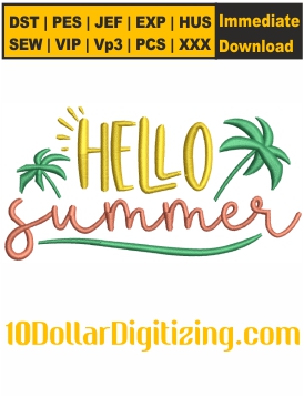 Hello-Summer-Machine-Embroidery-Design