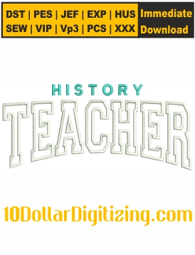 History-Teacher-Embroidery-Design