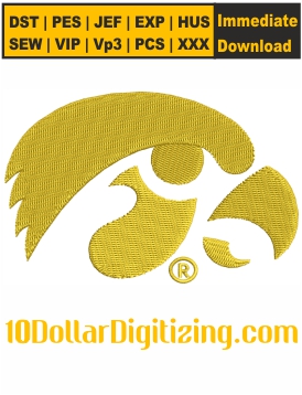 Iowa-Hawkeyes-Logo-Embroidery-Design