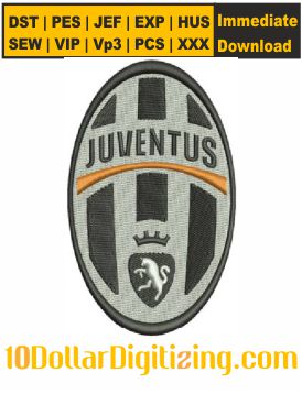 Juventus-FC-Logo-Machine-Embroidery-Design
