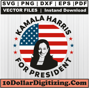 Kamala-Harris-For-President-Svg