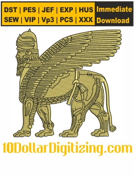 Lamassu-Logo-Embroidery-Design