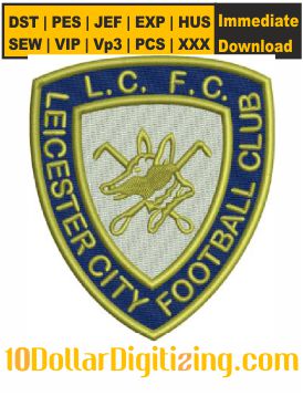 Leicester-City-Logo-1950-Embroidery-Design