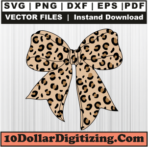 Leopard-Print-Bow-Svg