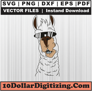 Llama-Funny-Face-Svg