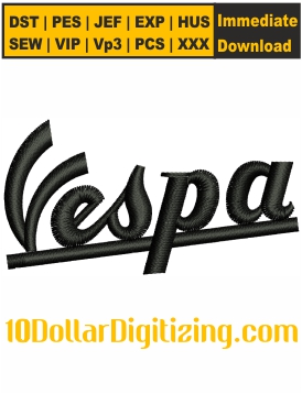 Vespa-Logo-Embroidery-Design