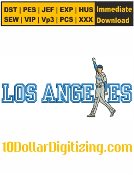 Los-Angeles-Dodgers-Embroidery-Design