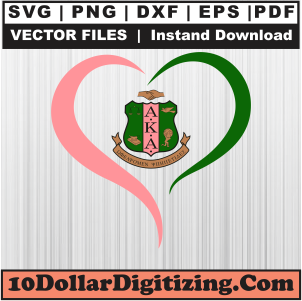 Alpha-Kappa-Alpha-Heart-Svg